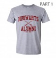 Part 1 Hogwarts Alumni Heather Grey Men T Shirt size to 2XL tee